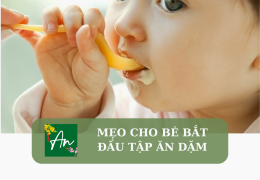 Mẹo cho bé bắt đầu tập ăn dặm