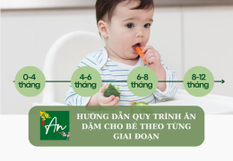 Hướng dẫn quy trình ăn dặm cho bé theo từng giai đoạn