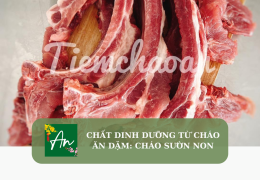Chất dinh dưỡng từ cháo ăn dặm: Cháo sườn non