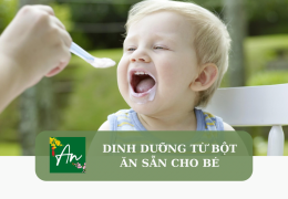 Dinh dưỡng từ bột ăn sẵn cho bé