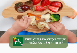 Tiêu chí lựa chọn thực phẩm ăn dặm cho bé