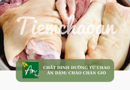 Chất dinh dưỡng từ cháo ăn dặm: Cháo chân giò