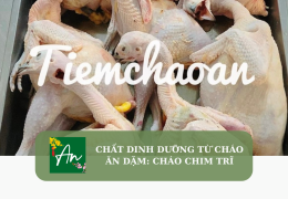 Chất dinh dưỡng từ cháo ăn dặm: Cháo chim trĩ