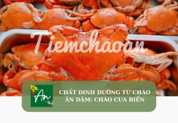Chất dinh dưỡng từ cháo ăn dặm: Cháo cua biển