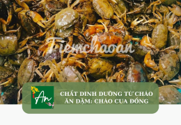 Chất dinh dưỡng từ cháo ăn dặm: Cháo cua đồng