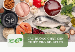 Các chất dinh dưỡng cần thiết cho bé: Selen