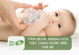 Tầm quan trọng của việc uống nước đối với bé
