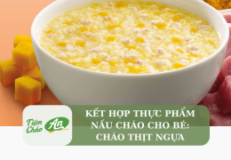 Kết hợp thực phẩm nấu cháo cho bé: Cháo thịt ngựa