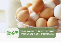 Chất dinh dưỡng từ thực phẩm ăn dặm: Trứng gà
