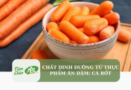 Chất dinh dưỡng từ thực phẩm ăn dặm: Cà rốt