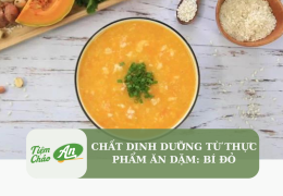 Chất dinh dưỡng từ thực phẩm ăn dặm: Bí đỏ
