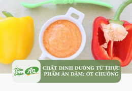 Chất dinh dưỡng từ thực phẩm ăn dặm: Ớt chuông
