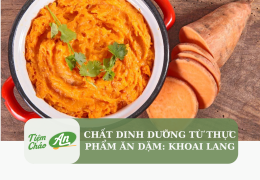 Chất dinh dưỡng từ thực phẩm ăn dặm: Khoai lang