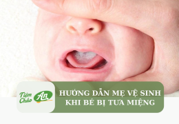 Hướng dẫn mẹ vệ sinh khi bé bị tưa miệng